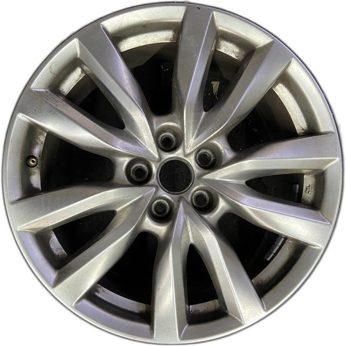 18" MAZDA CX-9 17-18 aluminum 18x8 silver Original OEM Wheel Rim - Front View