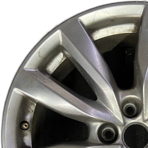 18" MAZDA CX-9 17-18 aluminum 18x8 silver Original OEM Wheel Rim - Angle View