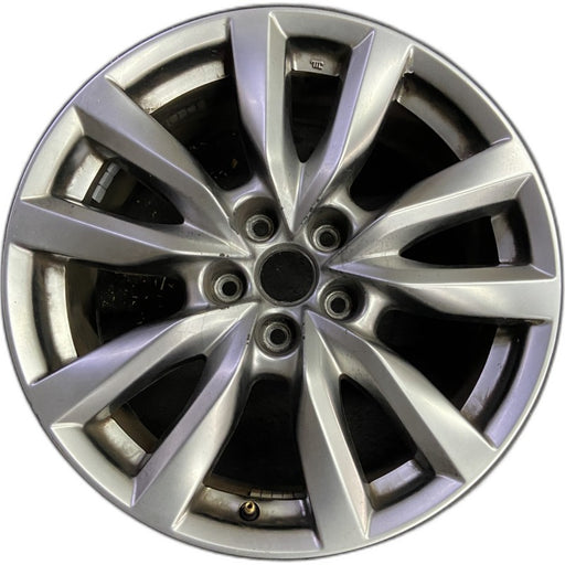 18" MAZDA CX-9 17-18 aluminum 18x8 silver Original OEM Wheel Rim - Front View