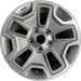 17" WRANGLER 13 17x7.5 10 hole w/machined accent gray Original OEM Wheel Rim - Front View