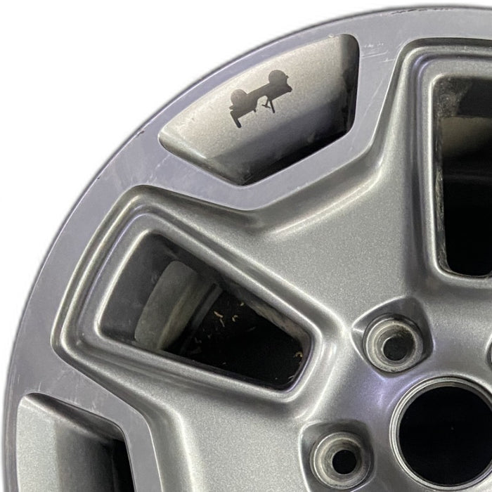 17" WRANGLER 13 17x7.5 10 hole w/machined accent gray Original OEM Wheel Rim - Angle View