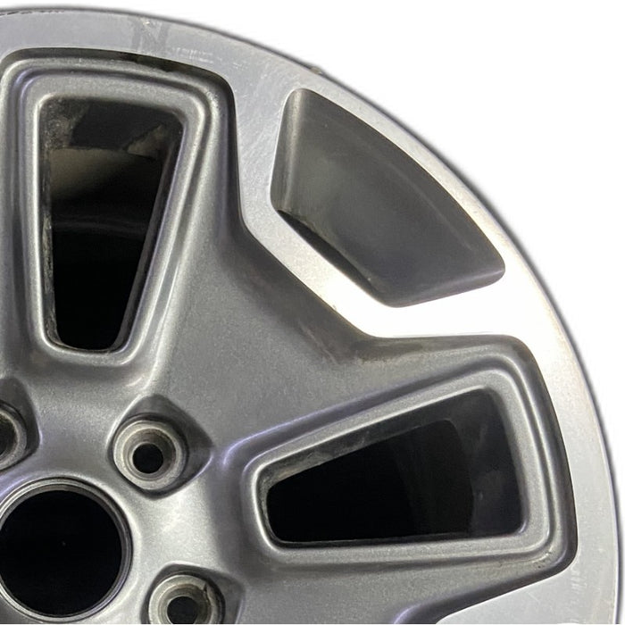 17" WRANGLER 13 17x7.5 10 hole w/machined accent gray Original OEM Wheel Rim - Side Profile