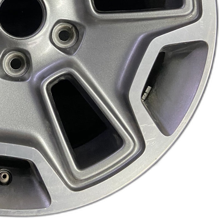 17" WRANGLER 13 17x7.5 10 hole w/machined accent gray Original OEM Wheel Rim - Close-Up Detail