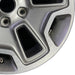 17" WRANGLER 13 17x7.5 10 hole w/machined accent gray Original OEM Wheel Rim - Close-Up Detail