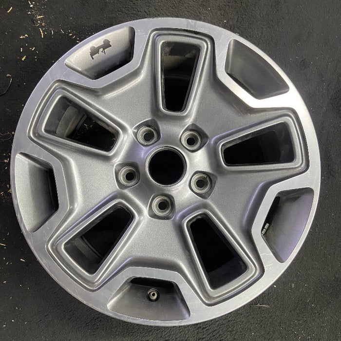 17" WRANGLER 13 17x7.5 10 hole w/machined accent gray Original OEM Wheel Rim - Additional View