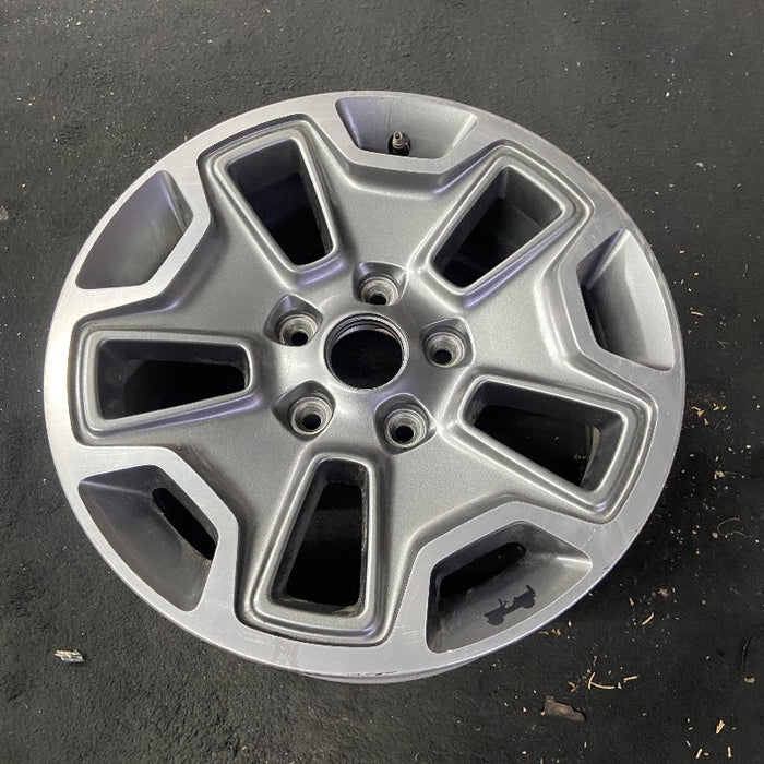 17" WRANGLER 13 17x7.5 10 hole w/machined accent gray Original OEM Wheel Rim - View 8