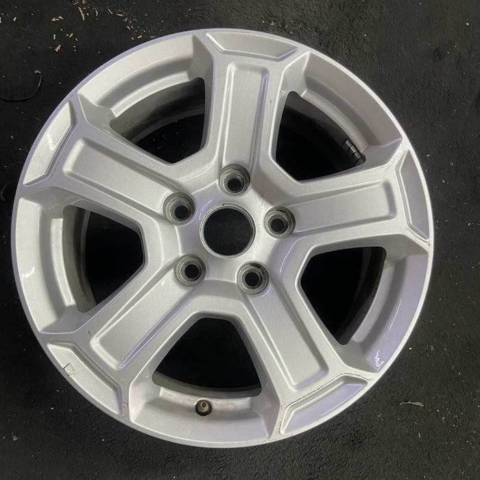 17" WRANGLER 18 VIN X , 17x7.5, , aluminum, straight spoke, w/recessed outer - Angle View