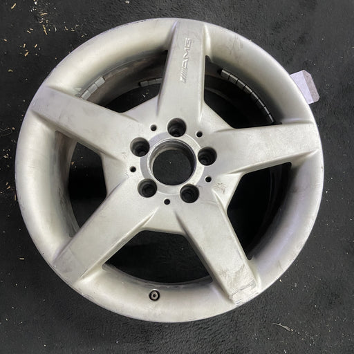 17" MERCEDES CLK 05 209 Type; CLK500, 17x7.5 Original OEM Wheel Rim - Angle View