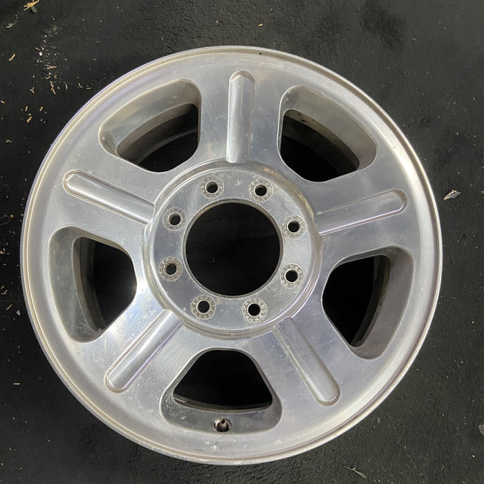 18" FORD F250SD PICKUP 05 18x8 , 5 spoke , aluminum Original OEM Wheel Rim - Angle View