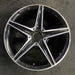 18" MERCEDES C-CLASS 15 205 Type; Sdn C400 5 spoke 18x8.5 black accents - Front View