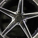 18" MERCEDES C-CLASS 15 205 Type; Sdn C400 5 spoke 18x8.5 black accents - Angle View