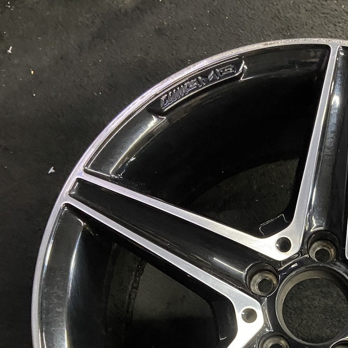 18" MERCEDES C-CLASS 15 205 Type; Sdn C400 5 spoke 18x8.5 black accents - Side Profile