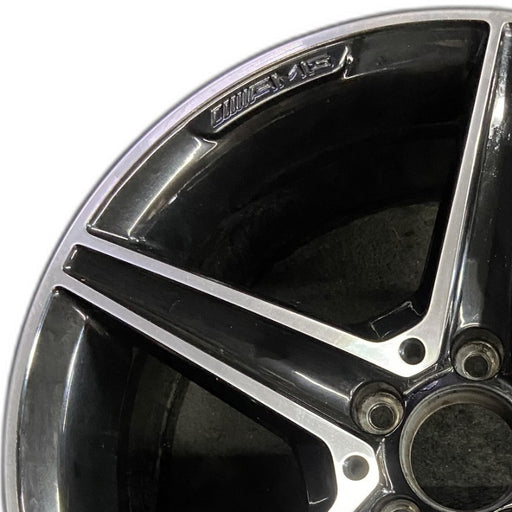 18" MERCEDES C-CLASS 15 205 Type; Sdn C400 5 spoke 18x8.5 black accents - Angle View