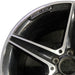 18" MERCEDES C-CLASS 15 205 Type; Sdn C400 5 spoke 18x8.5 black accents - Angle View