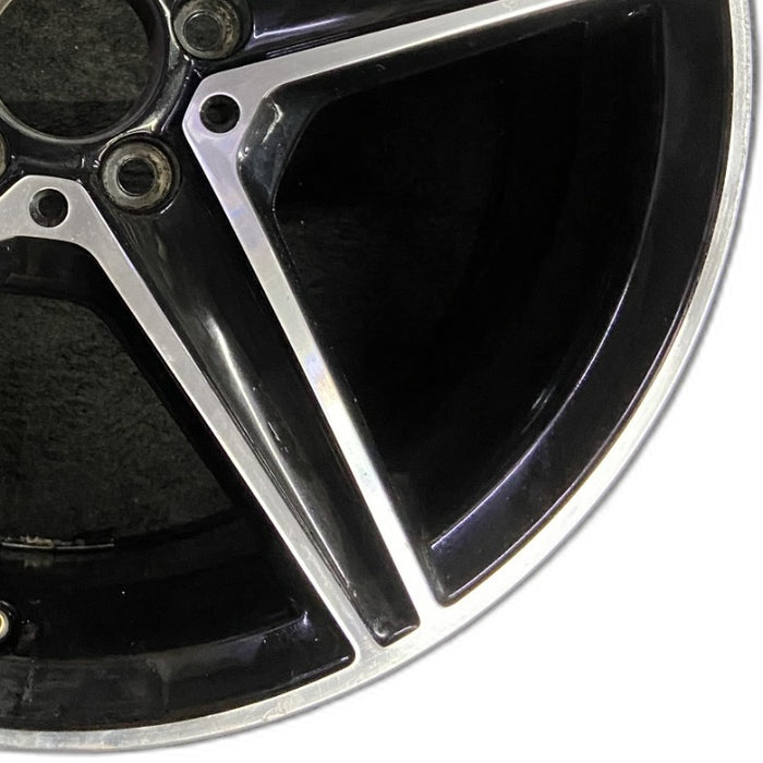 18" MERCEDES C-CLASS 15 205 Type; Sdn C400 5 spoke 18x8.5 black accents - Close-Up Detail