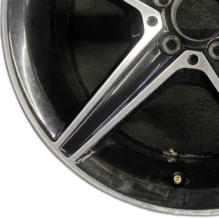 18" MERCEDES C-CLASS 15 205 Type; Sdn C400 5 spoke 18x8.5 black accents - Back View