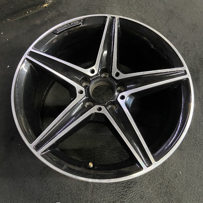 18" MERCEDES C-CLASS 15 205 Type; Sdn C400 5 spoke 18x8.5 black accents - View 7