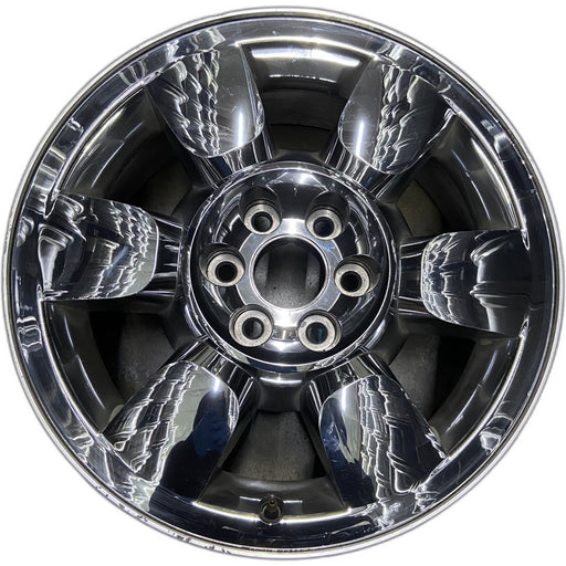 20" SIERRA 1500 PICKUP 09-11 20x8.5, 6 spoke, chrome, flat faced spoke, - Front View
