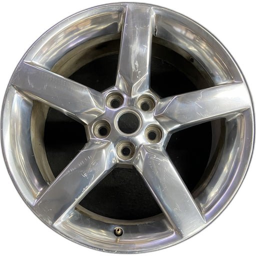 19" CAMARO 10-11 19x8, , bright finish Original OEM Wheel Rim - Front View