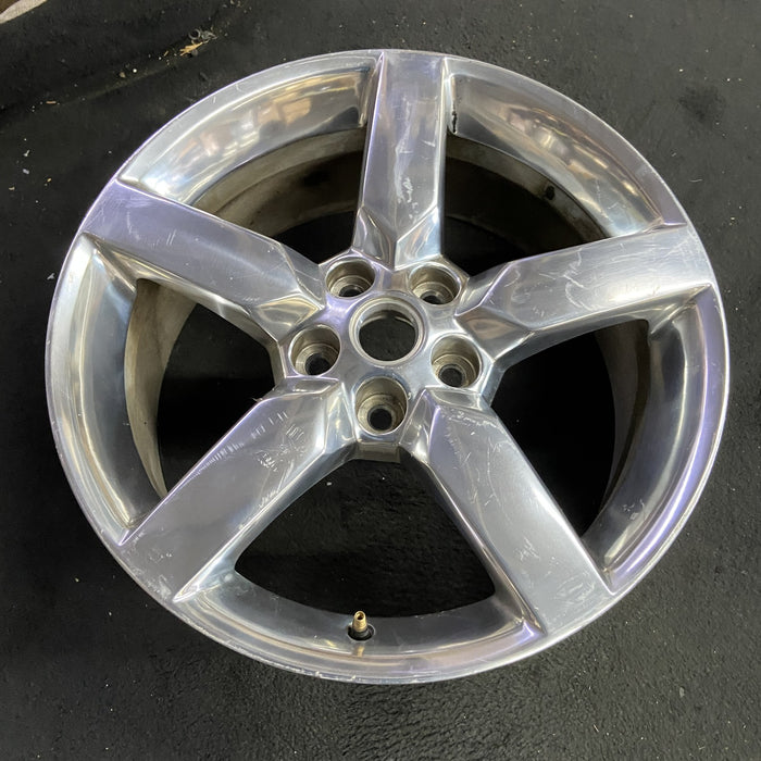 19" CAMARO 10-11 19x8, , bright finish Original OEM Wheel Rim - Side Profile