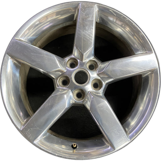 19" CAMARO 10-11 19x8, , bright finish Original OEM Wheel Rim - Front View