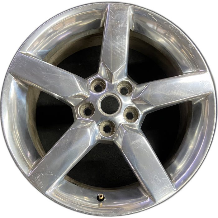 19" CAMARO 10-11 19x8, , bright finish Original OEM Wheel Rim - Front View
