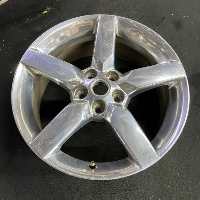 19" CAMARO 10-11 19x8, , bright finish Original OEM Wheel Rim - Side Profile