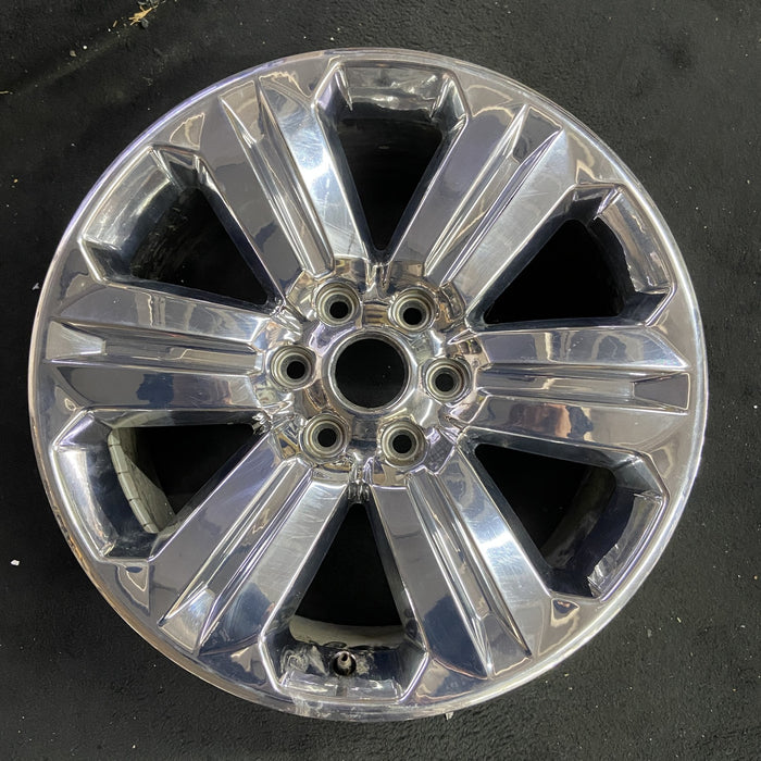 20" FORD F150 PICKUP 18-20 20x8.5, 6 spoke, chrome Original OEM Wheel Rim - Angle View