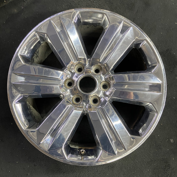 20" FORD F150 PICKUP 18-20 20x8.5, 6 spoke, chrome Original OEM Wheel Rim - Angle View