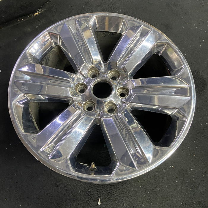 20" FORD F150 PICKUP 18-20 20x8.5, 6 spoke, chrome Original OEM Wheel Rim - Side Profile