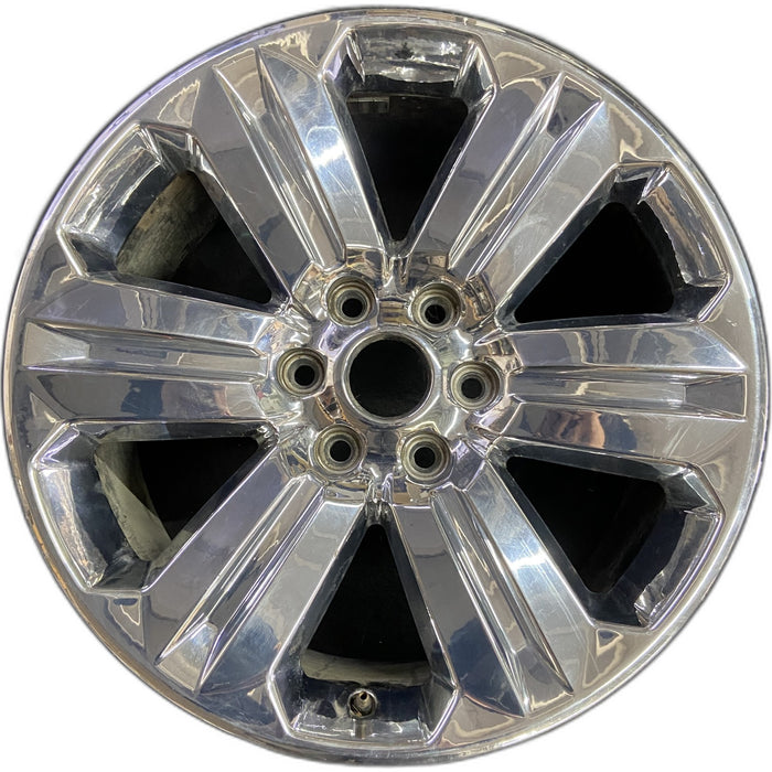20" FORD F150 PICKUP 18-20 20x8.5, 6 spoke, chrome Original OEM Wheel Rim - Front View