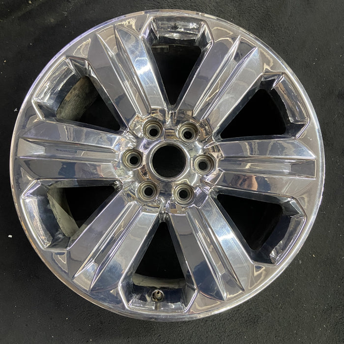 20" FORD F150 PICKUP 18-20 20x8.5, 6 spoke, chrome Original OEM Wheel Rim - Angle View