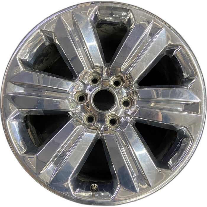 20" FORD F150 PICKUP 18-20 20x8.5, 6 spoke, chrome Original OEM Wheel Rim - Front View