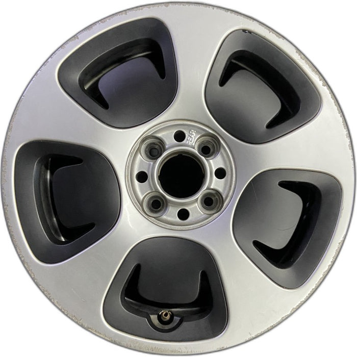 15" FIAT 500 13 2 Dr 15x6.5 silver Original OEM Wheel Rim - Front View