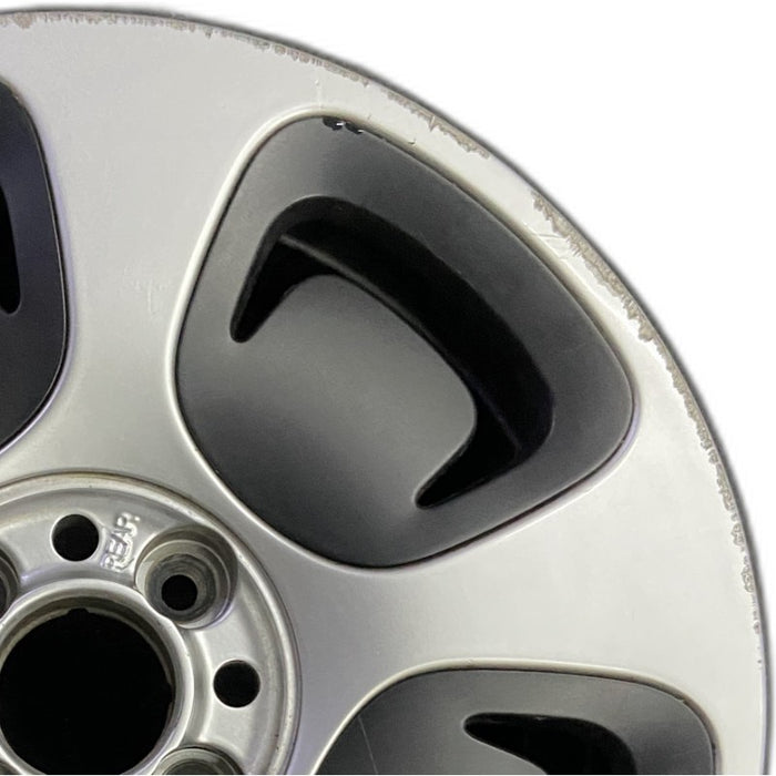 15" FIAT 500 13 2 Dr 15x6.5 silver Original OEM Wheel Rim - Side Profile