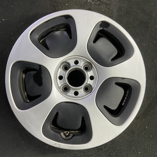 15" FIAT 500 13 2 Dr 15x6.5 silver Original OEM Wheel Rim - Front View