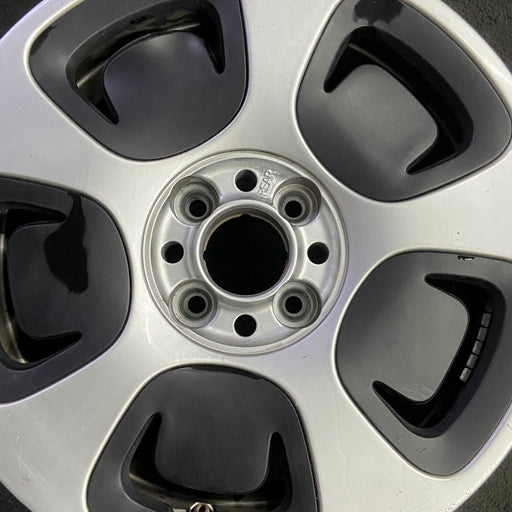 15" FIAT 500 13 2 Dr 15x6.5 silver Original OEM Wheel Rim - Angle View