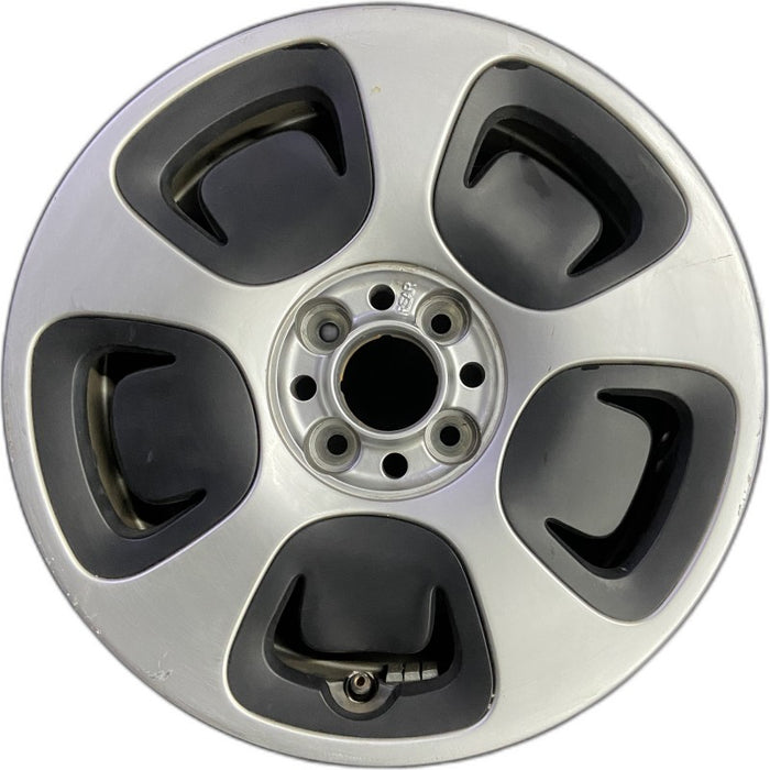 15" FIAT 500 13 2 Dr 15x6.5 silver Original OEM Wheel Rim - Front View