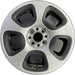 15" FIAT 500 13 2 Dr 15x6.5 silver Original OEM Wheel Rim - Front View