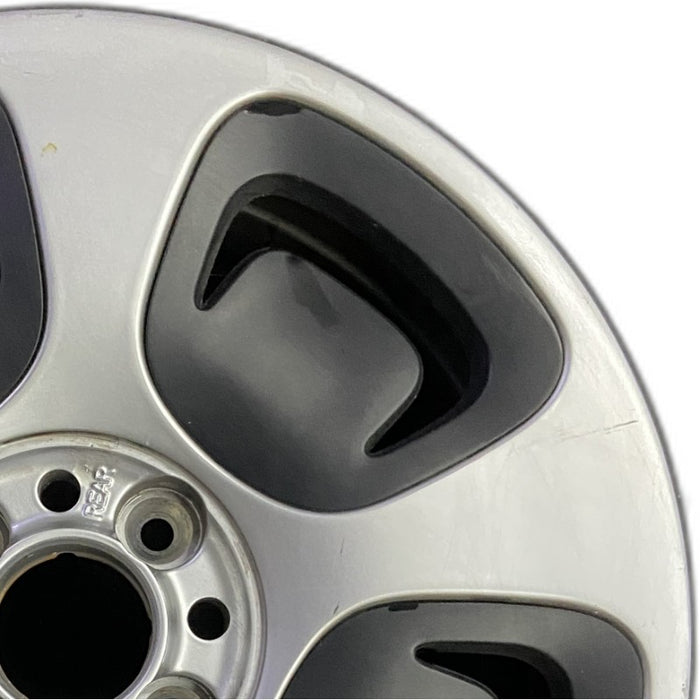15" FIAT 500 13 2 Dr 15x6.5 silver Original OEM Wheel Rim - Side Profile