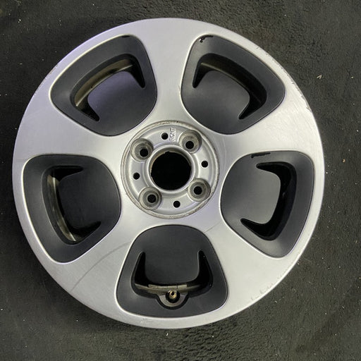15" FIAT 500 13 2 Dr 15x5.5 silver Original OEM Wheel Rim - Front View
