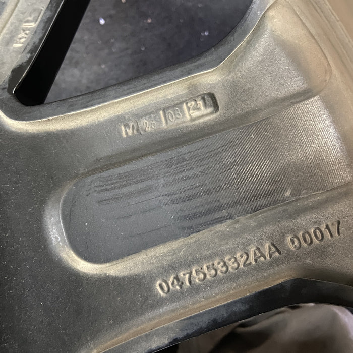 20" WAGONEER 22-23 20x9, , straight spoke Original OEM Wheel Rim - Back View