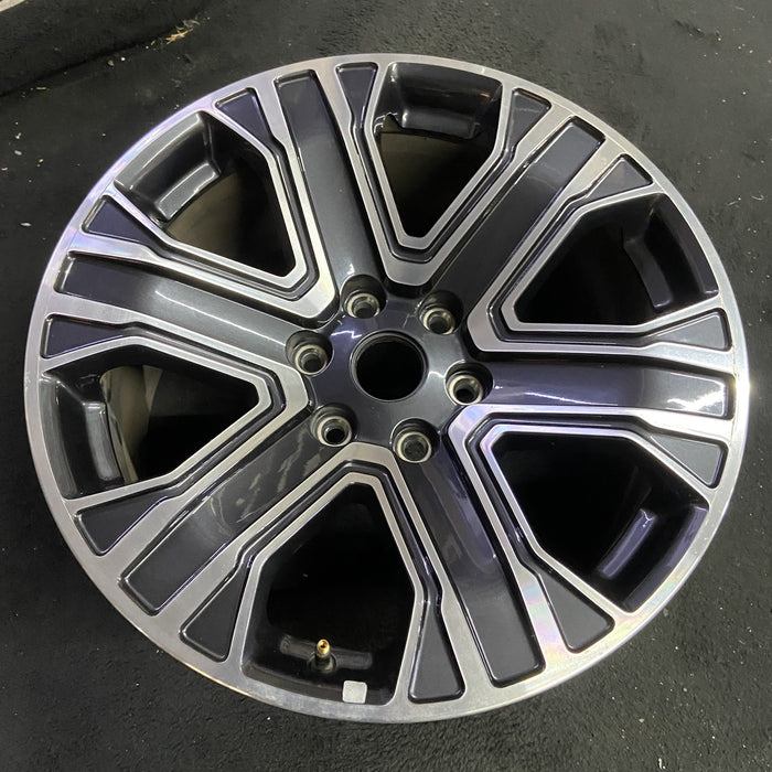 20" WAGONEER 22-23 20x9, , straight spoke Original OEM Wheel Rim - Side Profile