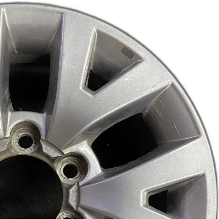 16" TACOMA 16 16x7 alloy 6 spoke V spoke silver Original OEM Wheel Rim - Side Profile