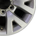 16" TACOMA 16 16x7 alloy 6 spoke V spoke silver Original OEM Wheel Rim - Close-Up Detail
