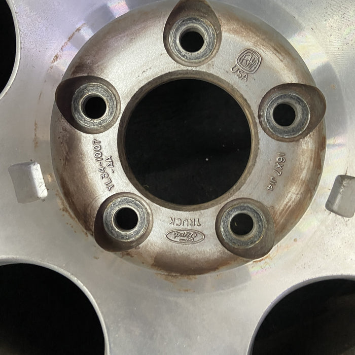 16" FORD F150 PICKUP 00 14mm lug , 16x7, aluminum, 5 straight spokes Original OEM Wheel Rim