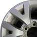 16" TACOMA 16 16x7 alloy 6 spoke V spoke silver Original OEM Wheel Rim - Angle View