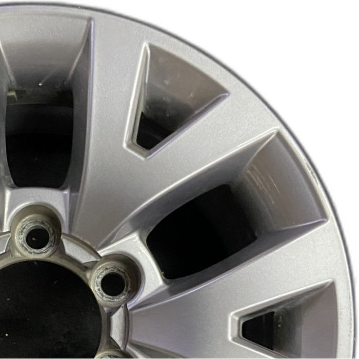 16" TACOMA 16 16x7 alloy 6 spoke V spoke silver Original OEM Wheel Rim - Side Profile