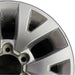 16" TACOMA 16 16x7 alloy 6 spoke V spoke silver Original OEM Wheel Rim - Side Profile
