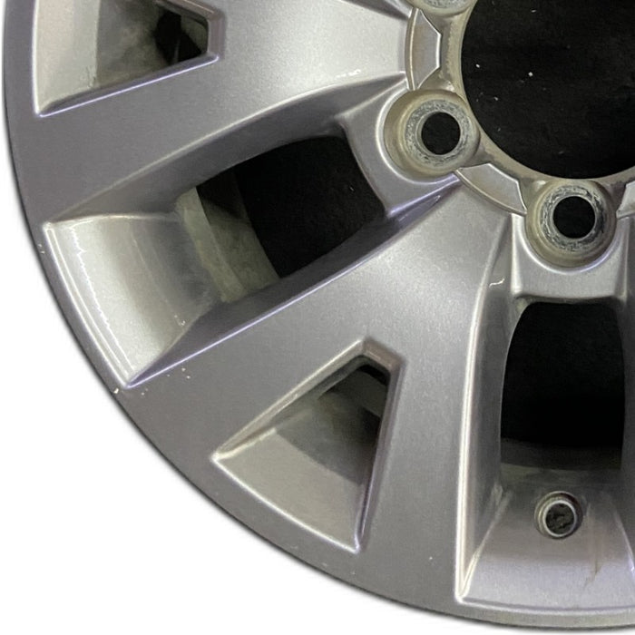 16" TACOMA 16 16x7 alloy 6 spoke V spoke silver Original OEM Wheel Rim - Back View